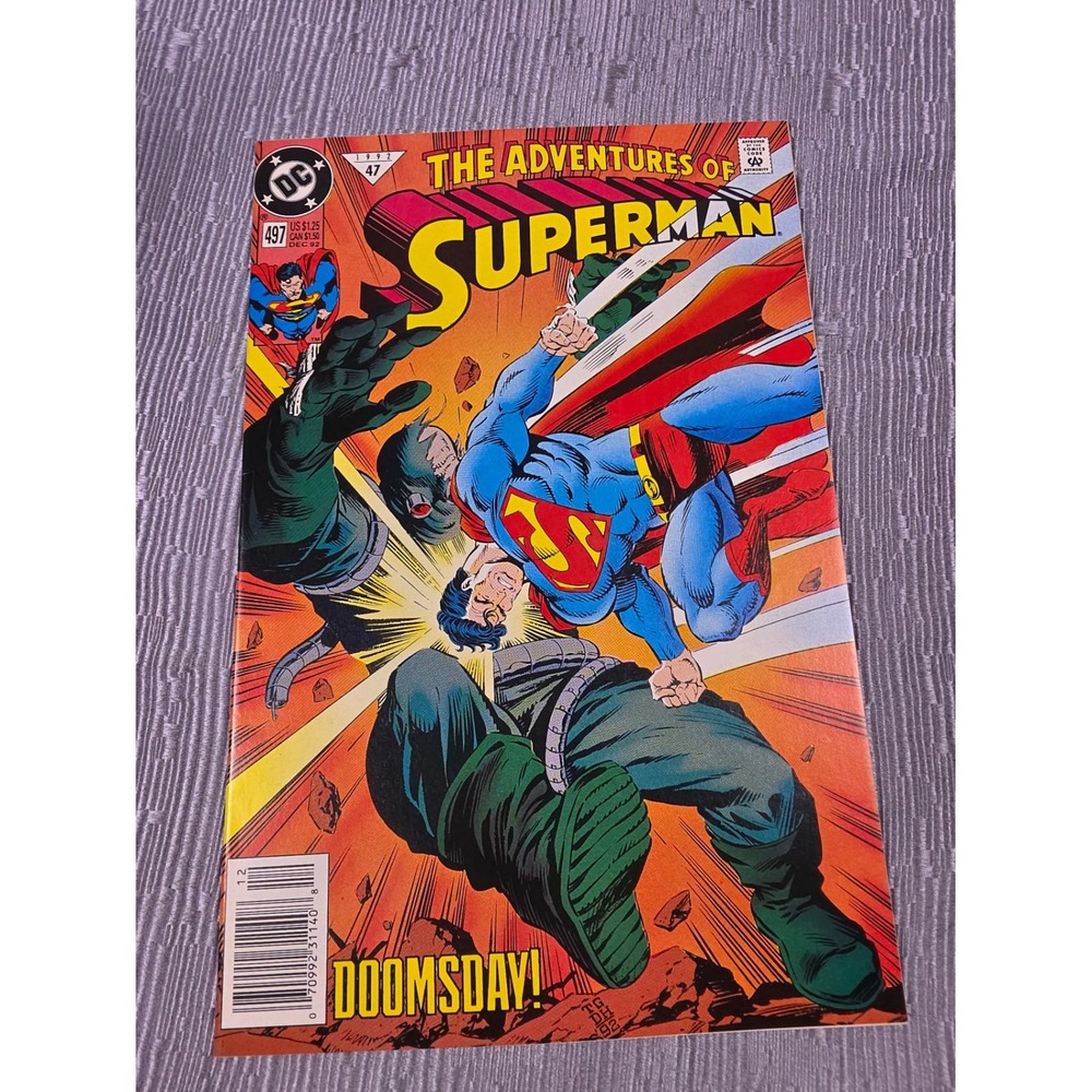 The Adventures of Superman 497 DC Comics 1992 Doomsday Death of Superman Saga